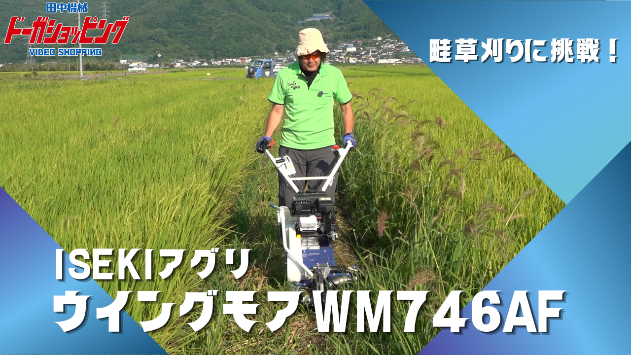 ウイングモアで畦草刈りに挑戦！ISEKIアグリ ウイングモア WM746AF